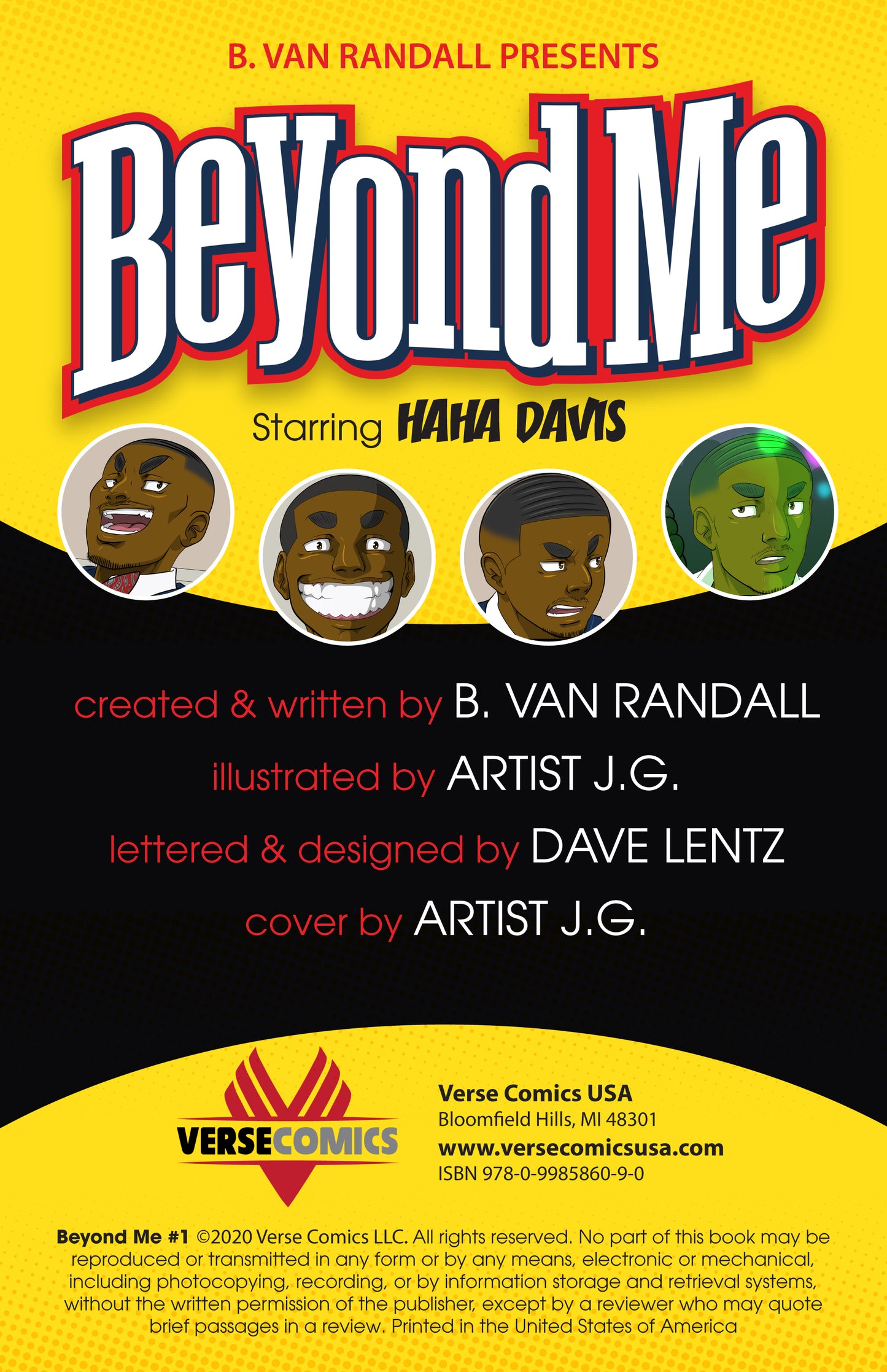 B. Van Randall Presents: Beyond Me (Starring HaHa Davis) Issue 1